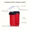 Home Popcorn Maker Mini Convenient 220V Fully Automatic Popcorn Maker 1200W Home Kitchen Appliance Popcorn Maker Corn Cooker 6
