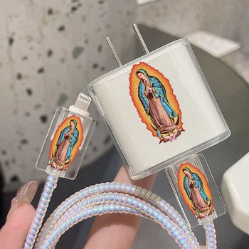 Our Lady of Guadalupe iPhone Case with Charger & Cable Organizer 1