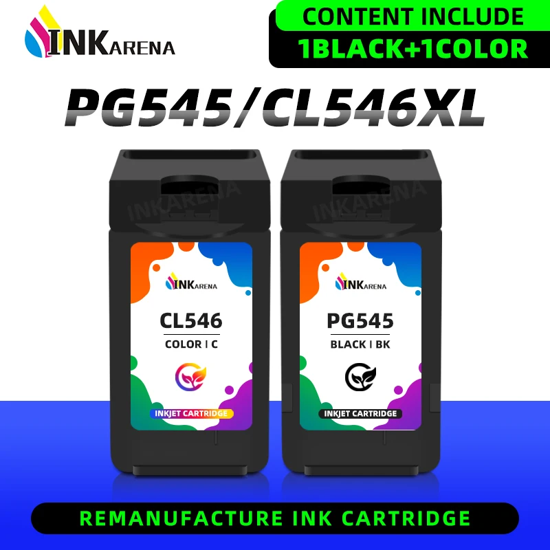 Cartucce D'Inchiostro Rigenerate Pg-545 Cl-546 Xl Pg545 Per Canon Pixma Mg2950 Mg2450 Mg2550 Mx495 Ip2850 Mg2400 Mg2900 Mg3050