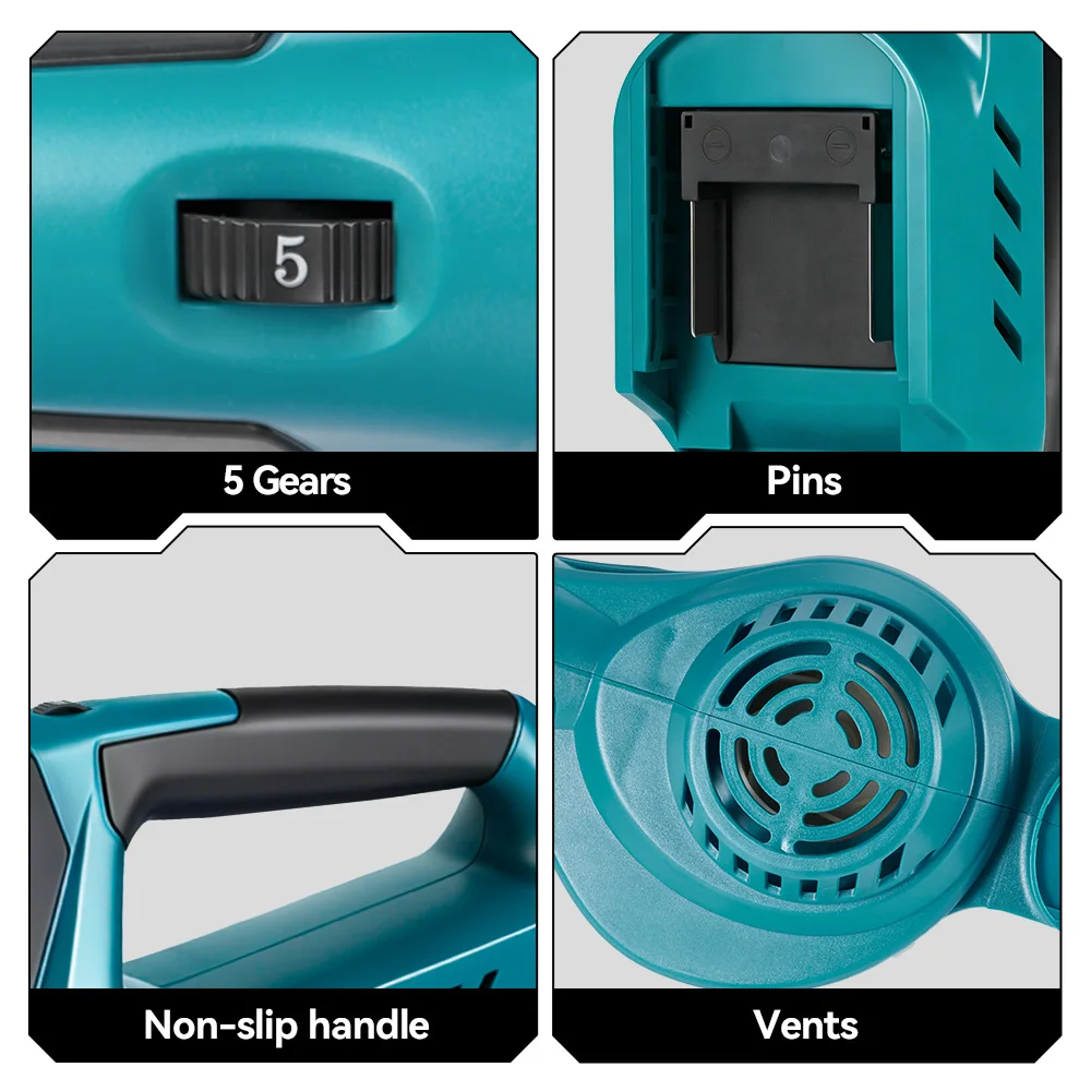 5Gears 5500W Brushless Cordless Air and Snow Leaf Blower Cleaner