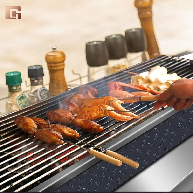 

Hot Selling Outdoor Camping Black Portable electric grill bbq Charcoal Table Foldable BBQ Grill Barbecue