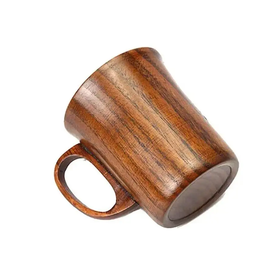 1 Pcs 400ML Handmade Wooden Cup Wooden Coffee Beer Cup Breakfast Beer Milk Drinkware Tea Cup Home Decoration