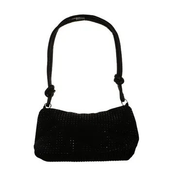 Borsa da sera elegante e brillante, borsa a tracolla regolabile, borsa a spalla glitterata, borsa a tracolla stile francese, borsa a mano con strass, borsa sottobraccio