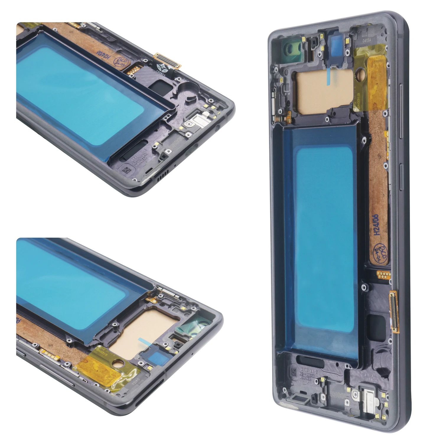 테스트된 S10 플러스 LCD, 프레임 포함, 삼성 S10 + G975 G975F/DS 디스플레이, 터치 스크린 디지타이저 어셈블리 교체