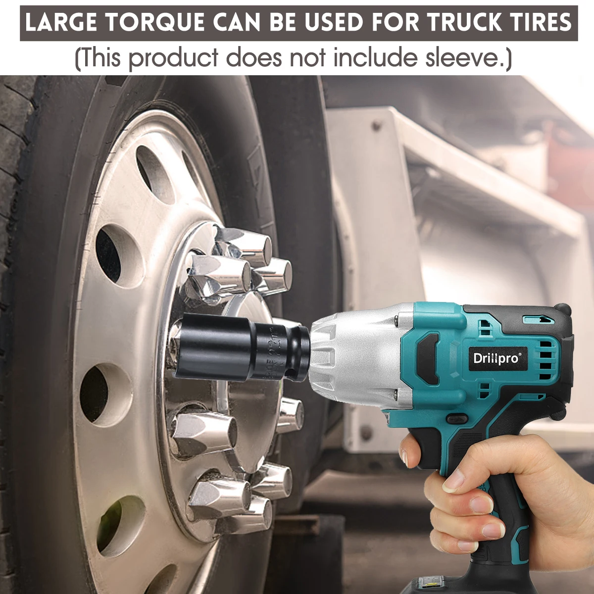 2000N.M High Torque Brushless Electric Impact Wrench Cordless 1/2" Wrench Drill Car Repair Power Tool For Makita 18V Battery 2