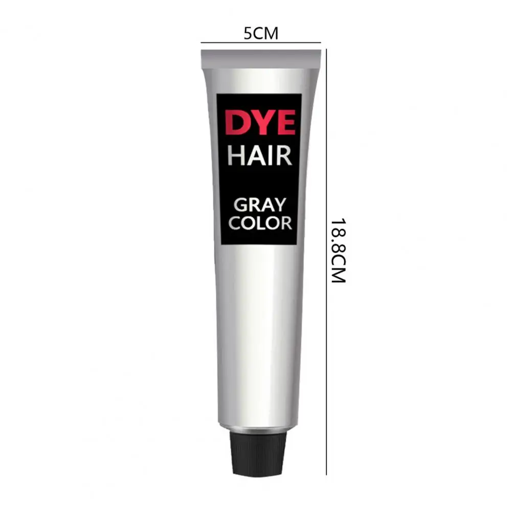 Safe Hair Color Cream Gentle Hair Color Dye Semi-permanent Beauty Tool Light Grey Silver Cream