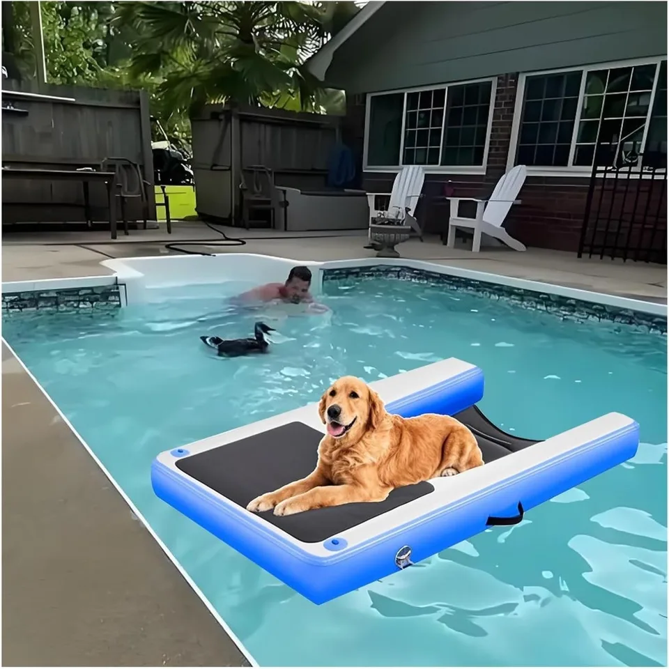 Portable Inflatable Dog Floating Dock Platform