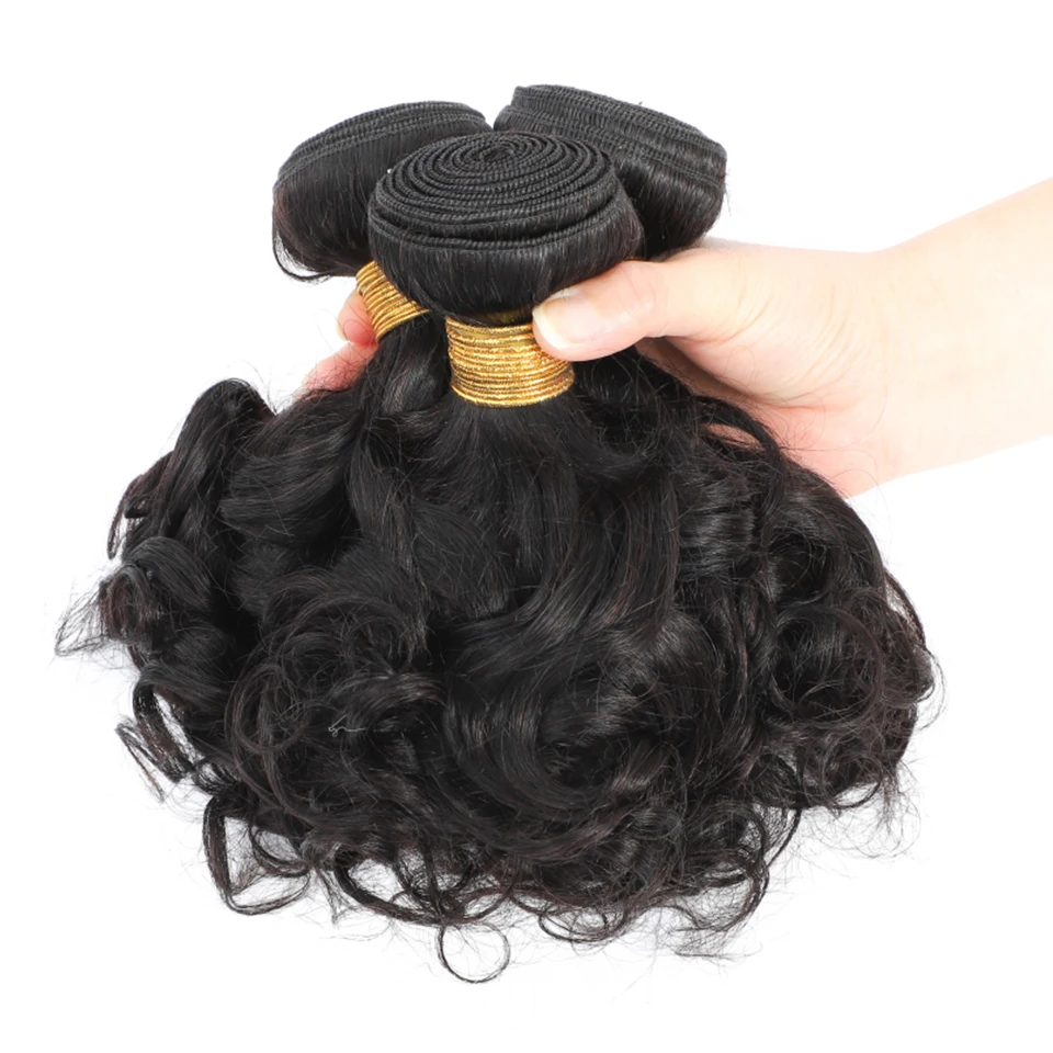 Wholesale Short Pixie Curls Bundles Egg Funmi Hair Rose Curly Bundles Human Hair Double Drawn 100% Remy Human Hair Extensions