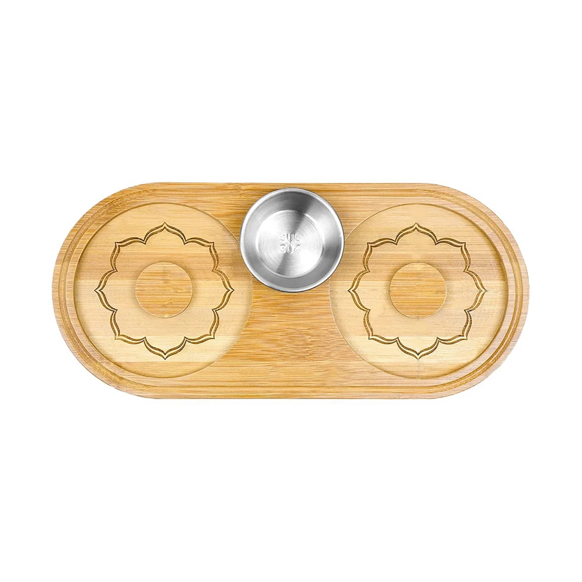 

Bartender Tool for Cocktail 304 Stainless Steel Lemon Plate Sugar & Salt Box Spice Container