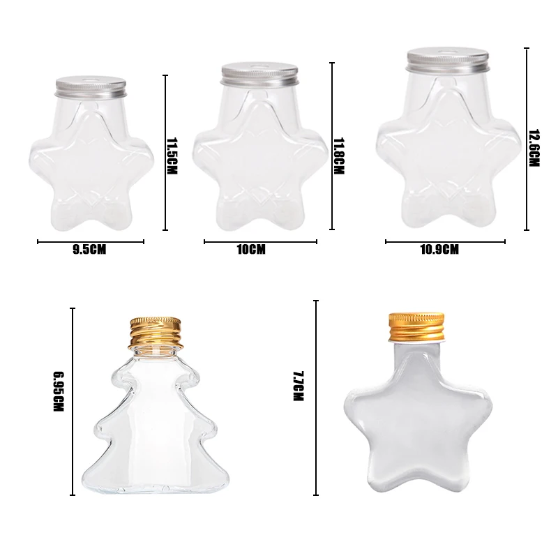 1Pcs Christmas Booze Balls-Xmas Fillable Booze Tree Ornaments-Clear Plastic Xmas Hanging Pendant 50ML Candy Juice Bottle