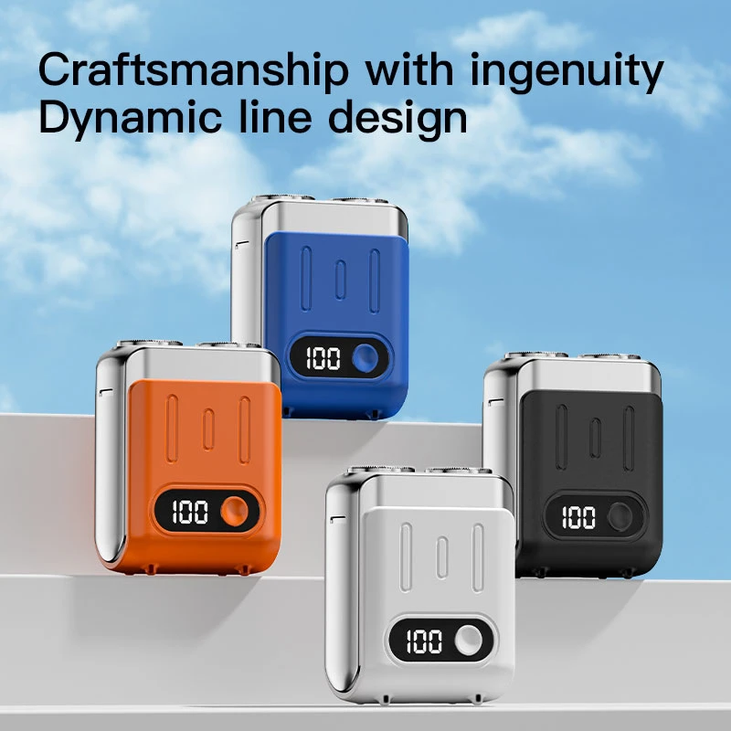 Xiaomi Electric Shaver Smart Shaver Household Car Shaver Digital Display Mini Dual Blade Rechargeable Shaver Powerful Men's Gift 5