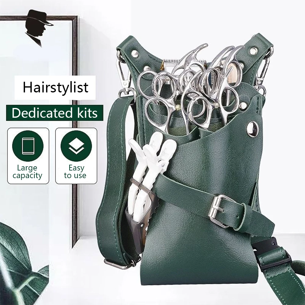 Scissor bag fashionable and trendy hairstylist toolkit barber crossbody bag pet makeup storage scissors bag storage bag