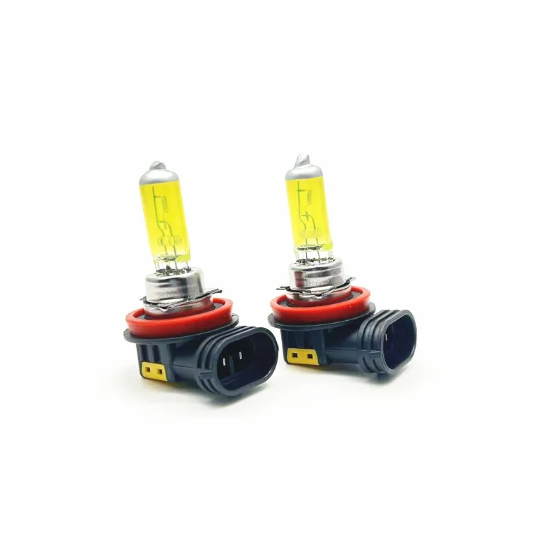 2 Pcs H8 12V 35W Yellow Lights 3000k Car Headlight Auto Fog Lamps Halogen Bulbs For 2