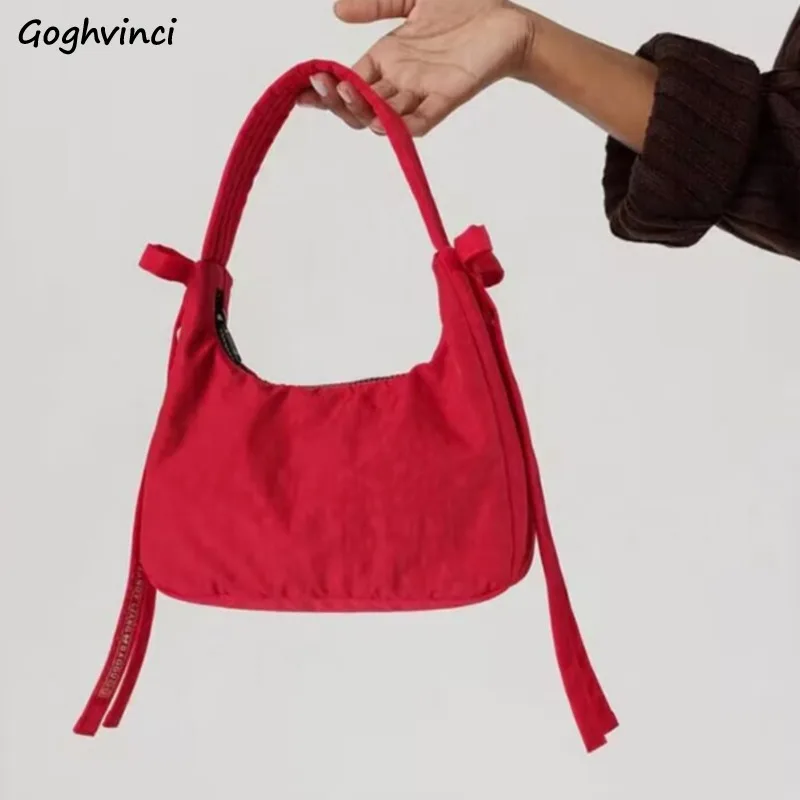 

Tote Bags Women Fashion Bow Designed Elegant Korean Shoulder Bag Commuter Portable Handbags All-match Elegant Famous Lady Chic