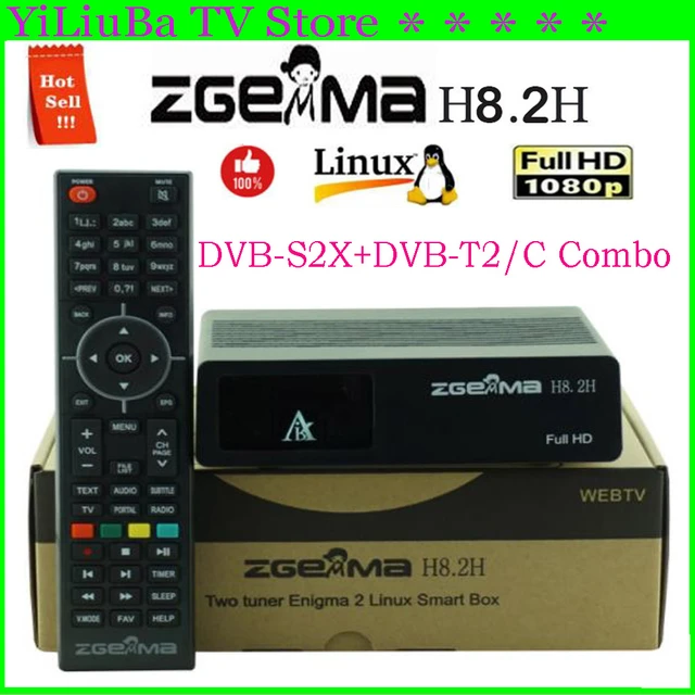 Zgemma H8.2h Satellite TV Receiver - Enigma2 Linux OS, DVB-S2X +