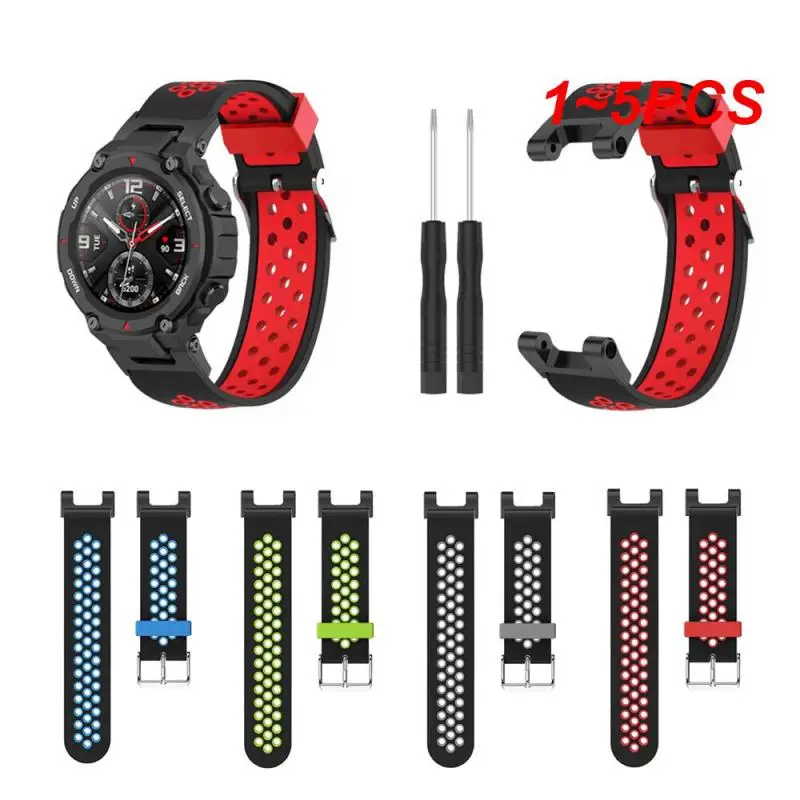 

Ремешок сменный силиконовый для Huami Amazfit T-rex Sport, 1-5 шт.