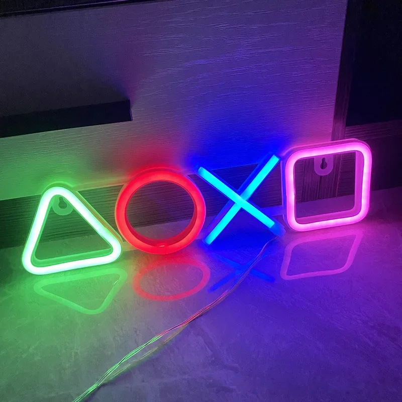 Insegna al neon da gioco per la decorazione della parete della stanza