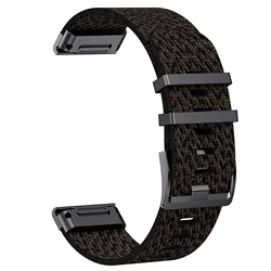 Garmin Official Style Quick Release Nylon Strap Watch Band - 22/26mm - 26mm Instinct 2X (Black gray)