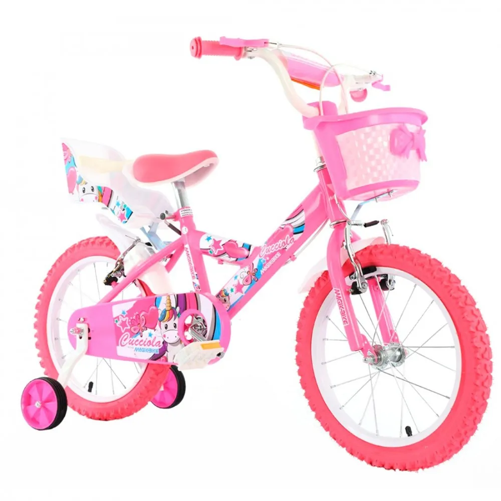 Bike magic Girl size 12 "UNICORN line age 3 5 years wheels and basket