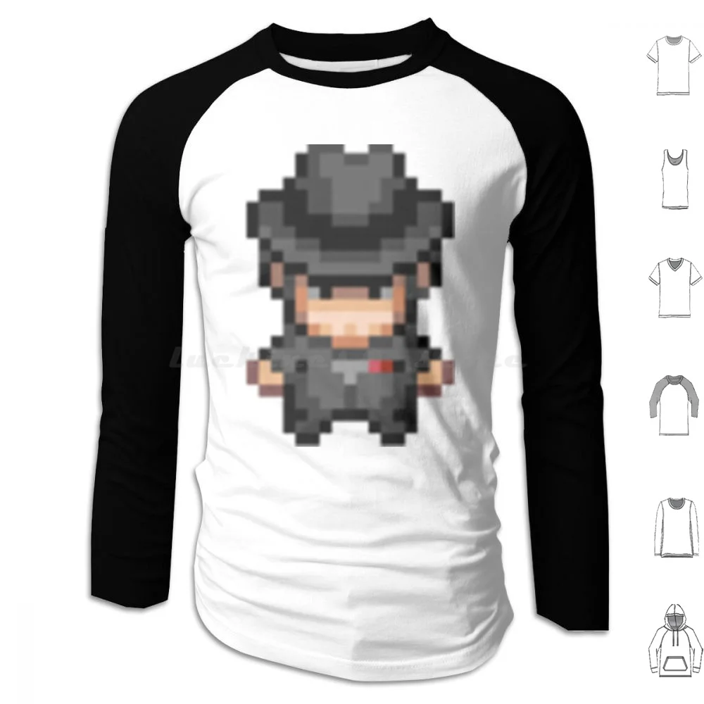 Felpe Con Cappuccio John Overworld Sprite Hgss Manica Lunga Arceus Sinnoh Legends Arceus Anime Legends Legends Arceus