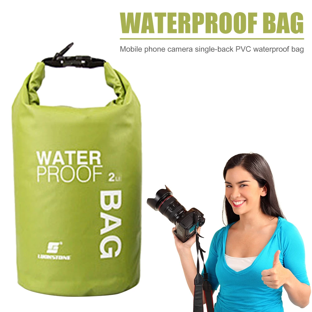 2L Waterproof Drifting Bag Drifting PVC Mesh Bag Multifunction Swimming Phone Lightweight Stuff Sack for Boating