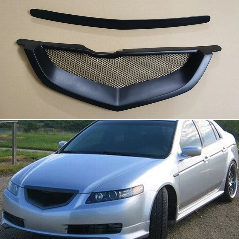 

For Acura TL 2004 2005 2006 Year Refitt Front Center Racing Grille Grille Cover Accessorie Body Kit
