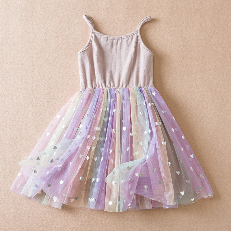 New Sequin Girls Dress for Kids Birthday Princess Dress Strapless Wedding Evening Party Tutu Gown Summer for Girls