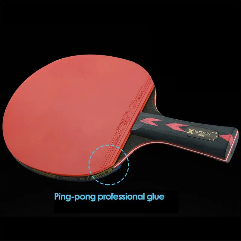 Table Tennis Racket 6 Star 2Pcs Carbon Table Tennis Set Super Powerful Ping Pong Raet Bat For Adult Club Training