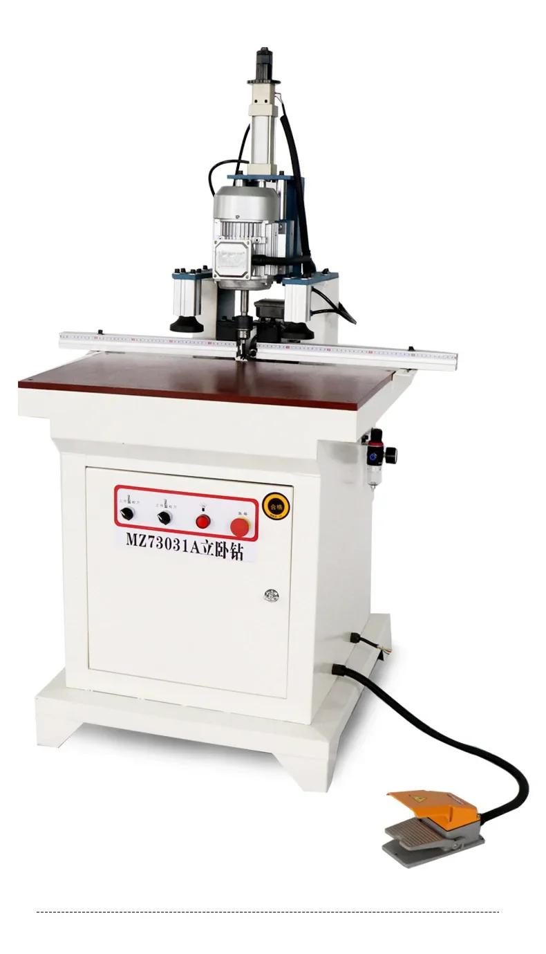 New Single Line Automatic Hinge Hole Drilling Boring Machine Furniture Workshop CNC Horizontal Vertical Six Sides Motor Core 5