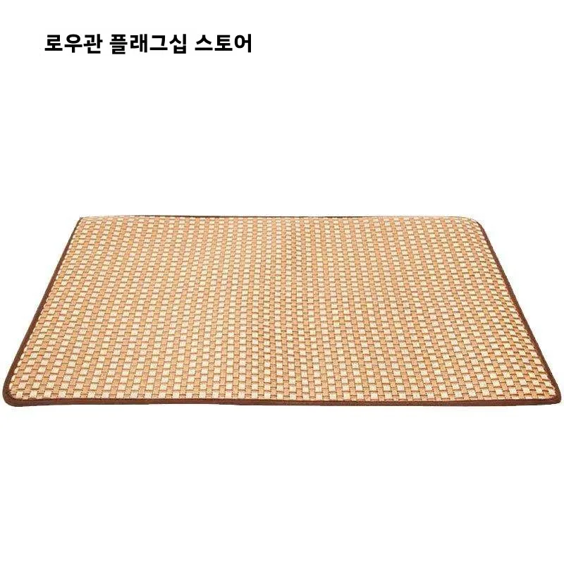 두꺼운 냉각 매트 다다미 스타일 바닥 쿠션 여름 침대 옆 패드 거실 침실 카펫 일본식 매트 러그