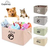 Custom Dog Toy Box - Dog Toy Basket, Collapsible,Dog Toy Bin with Comfortable Handles for Storage of Dog Toys, Dog Accessories 1