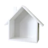 Creative Wooden Hut Shape Wall Shelf Wood Hanging Shelf Shelves Small Fabric Organizer for Home Decoration, Many 2