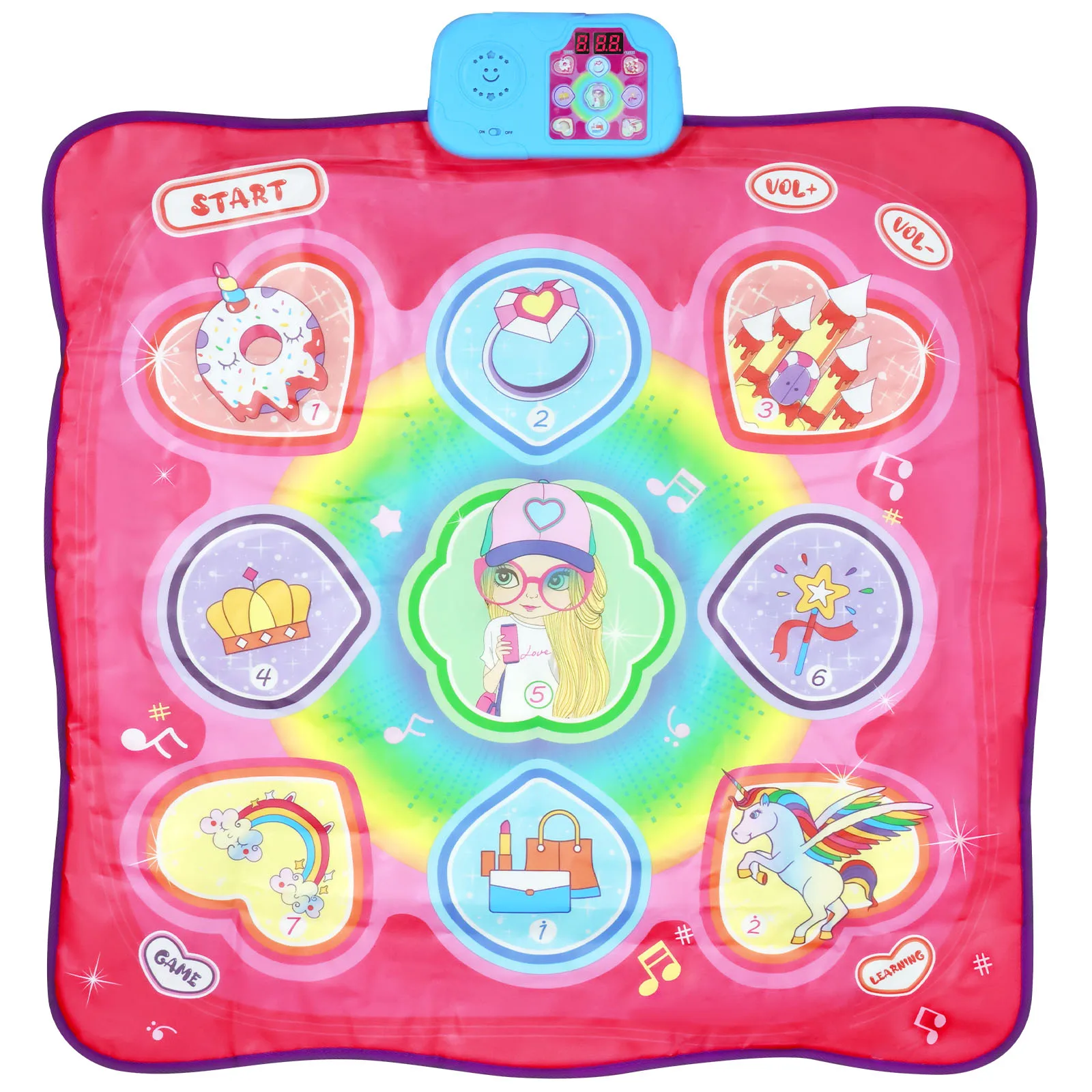 

New Dance Mat 3 Game Modes Dance Pad Toy Educational Dancing Challenge Mat Electronic Dance Pad Fun Dance Mat Game Portable