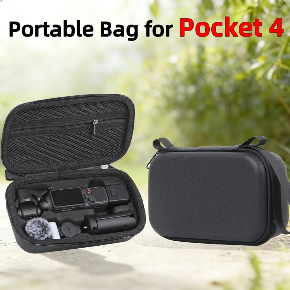 Étui de transport pour DJI Pocket 4 - Sac de rangement haute capacité