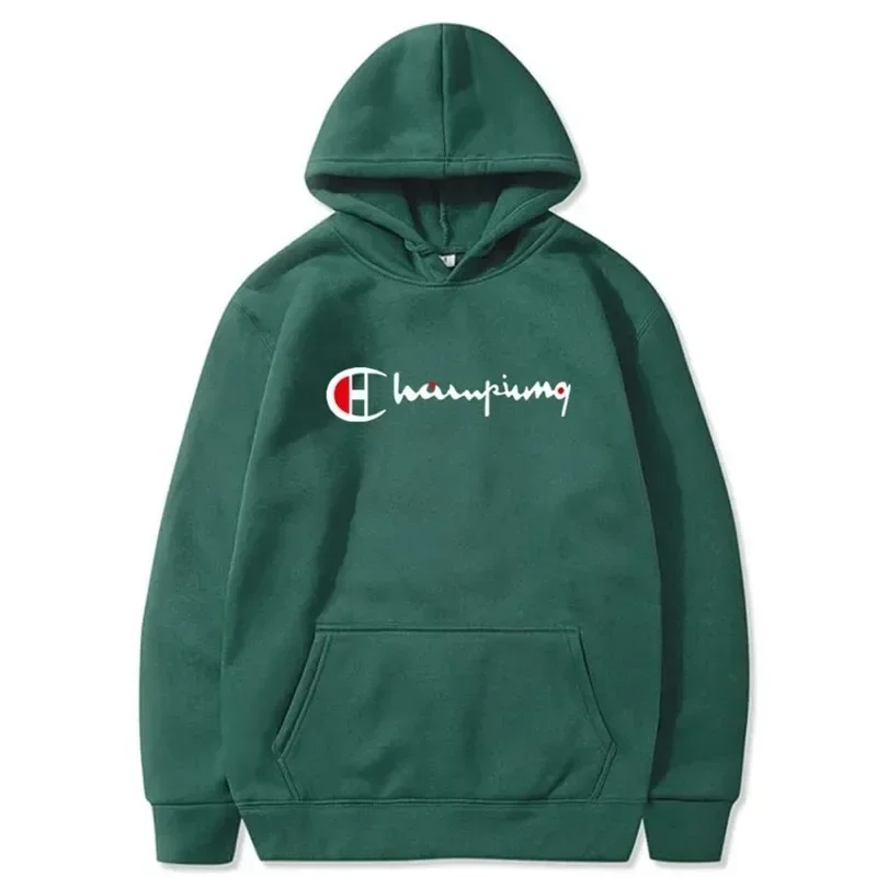 thumbnail image 1 of Moda Otoño Invierno nueva Sudadera con capucha estampada tendencia marca hombres mujeres sudaderas con capucha más jersey de lana ropa informal estilo Hip Hop Tops, 1 of 5
