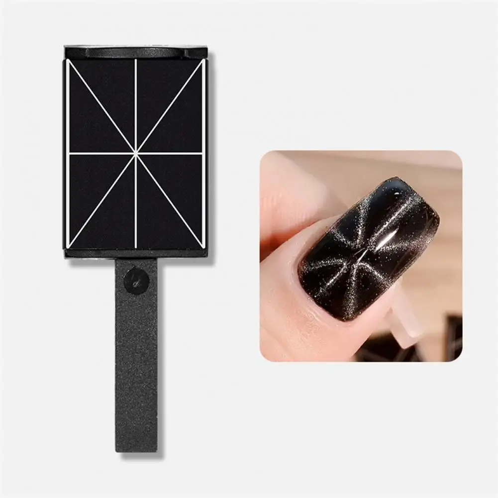 Nail Art Magnet Cat-Eye Magnetic Rod Nail Wand Pattern Manicure Magnet Stick French Cat's Eye Stick Set for UV Gel 5Pcs