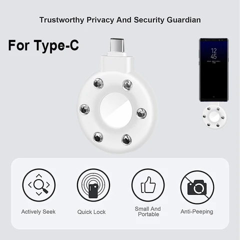anti-peeping detector spy detector used to screen pinhole cameras Portable anti-spy hidden camera infrared detector