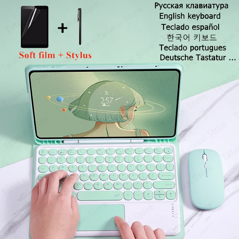 Cover Per Funda Samsung Galaxy Tab S6 Lite Custodia 10.4 Touchpad Tastiera Cover Per Samsung S6 Lite Custodia Sm-P610 P615 Teclado Cover