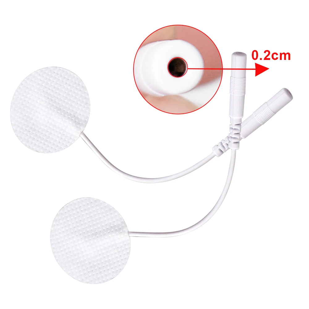 3cm Round Electrode Pads Non-woven Fabric Gel Sticker TENS EMS Digital Therapy Massager Electric Muscle Stimulator Massage electrode pads