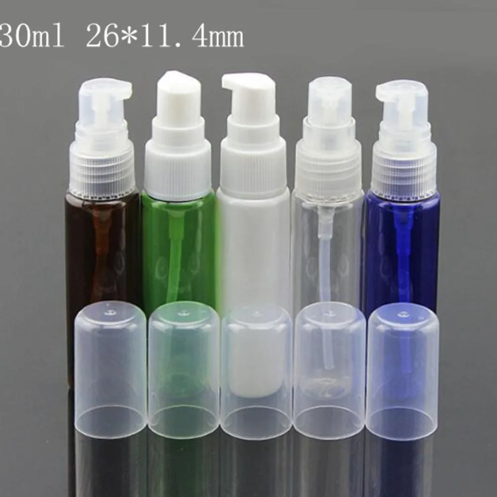 

30ml Plastic Pump Empty Packaging Bottle Lotion Shower Gel Shampoo Originales Refillable Sample Containers cream box 50PCS