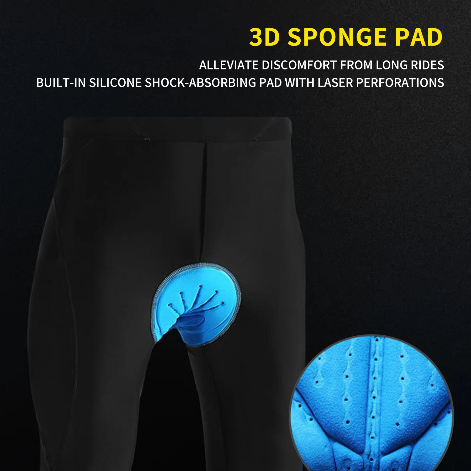 Men's Padded Bike Shorts Mountain Bike Shorts High-Elastic Outdoor Riding Wear Padded for Men Biking