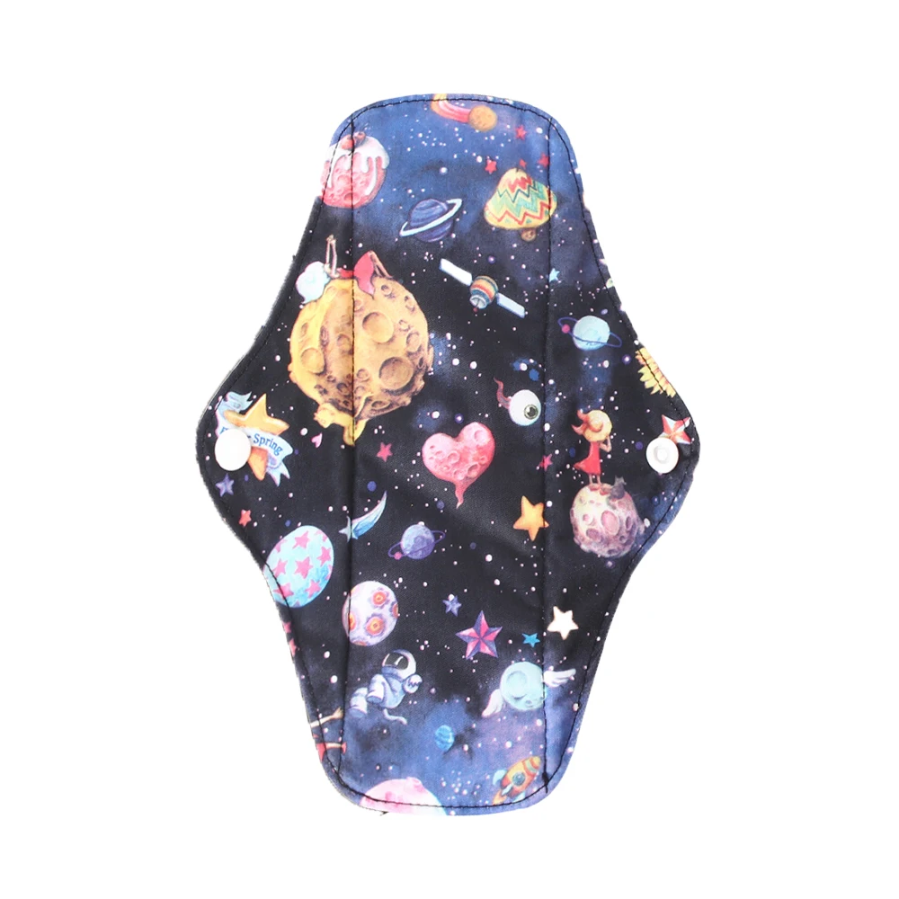 Ohbabyka Reusable Pads Organic Bamboo Pads Sanitary Washable Hygiene Panty Liner Heavy flow Mama Maternity Menstrual