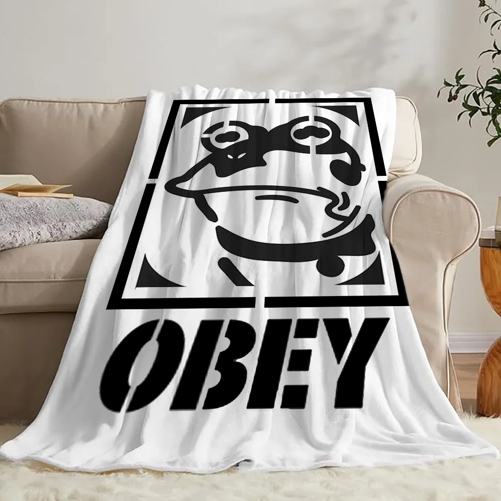 Summer Blanket Bed Obey Luxury Throw Blankets Characters Thermal Blankets for Bed Blanket 150cm X 200cm Fluffy Plaid Cobija Sofa 3