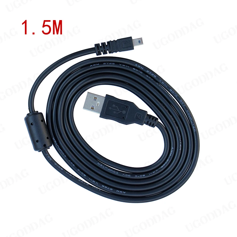 UC-E6 디지털 카메라 USB 데이터 케이블, 니콘 쿨픽스, 후지, 파나소닉, 올림푸스, 용, 미니 8 핀 데이터 케이블, 150cm, 1.5m
