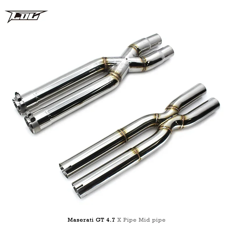 X mid for Maserati Gran Turismo/GT 4.7 2008- stainless steel pipe car exhaust system either of two