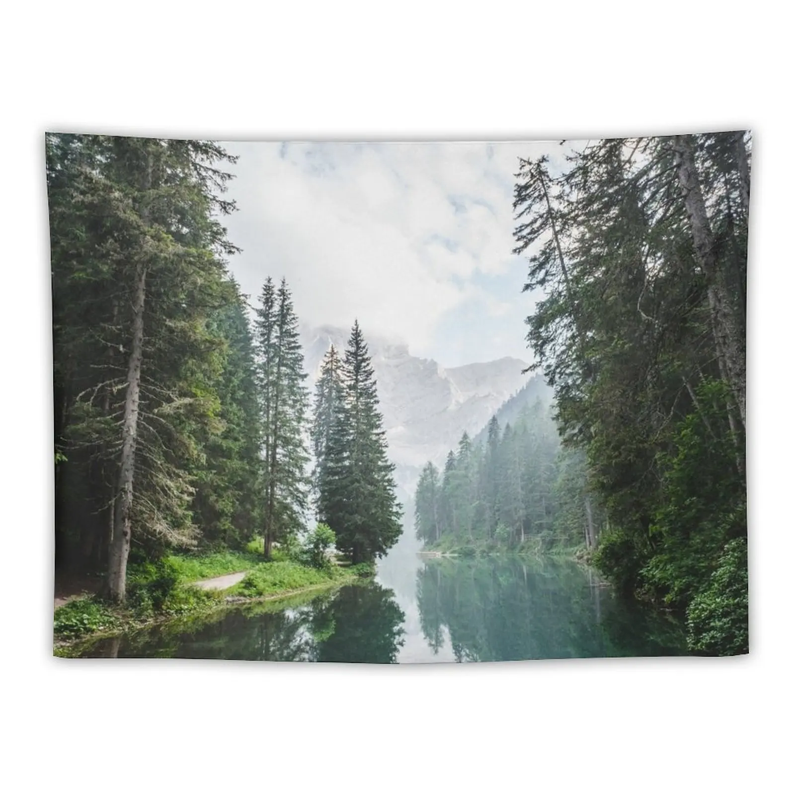 

Live the Adventure - Lago Di Braies X Tapestry Decor For Room Aesthetic Room Decor Korean For Bedroom Tapestry