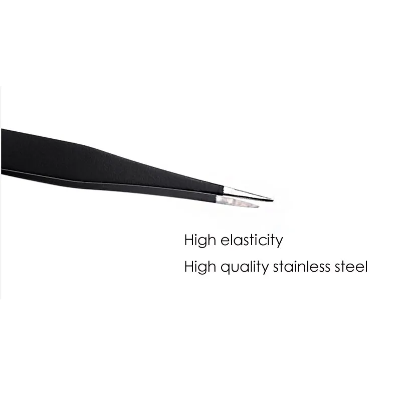 2Pc Nails Art Stainless Steel Curved Straight Tweezer for 3D Sticker Rhinestones Nipper Picking Professional Manicure Tool nail art picking tools,nail art tools,rhinestone picking tool