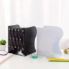 Adjustable Desktop Bookends Book Stand Bookend Iron Desktop Art Non Slip Rack Shelf Holder School Stationery Office Accessories 4