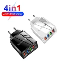 Multi-Port Fast Charger Quick Charge 3.0 USB Charger Portable Universal Wall Charger EU Plug Charger For iPhone Xiaomi Samsung