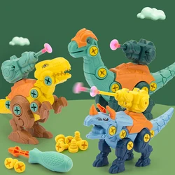 Jouet de dinosaure à assembler, bloc de construction, vis et écrou, modèle d'assemblage, jouet éducatif pour enfants, jouet pour garçon en bas âge 